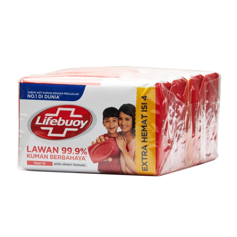 Lifebuoy TS Total 10 Sabun Batang isi 4 110gram