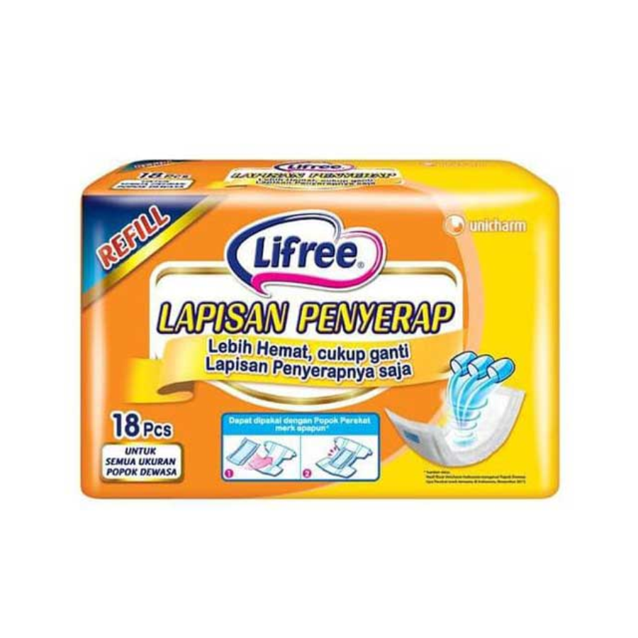 Lifree Lapisan Penyerap Refill 18pcs