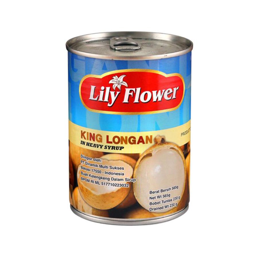 Lily Flower Longan In Heavy Syrup 565gram