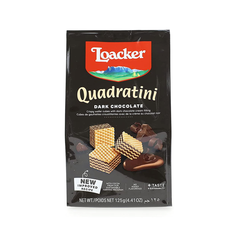 [INVALID] Loacker Quadratini Dark Chocolate 125 gram 125gram
