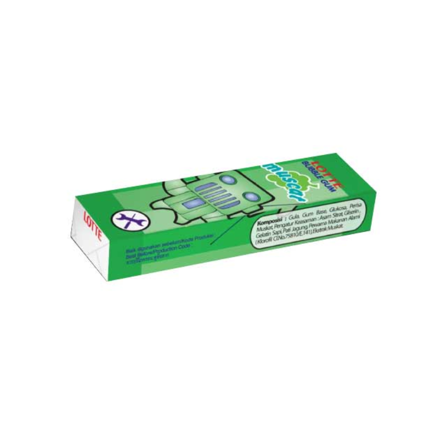 Lotte Bubble Gum Muscat 5 sticks 15gram