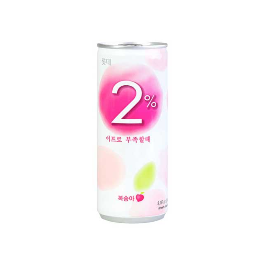 [INV] Lotte Refreshing Water 2% Peach 240ml 240ml