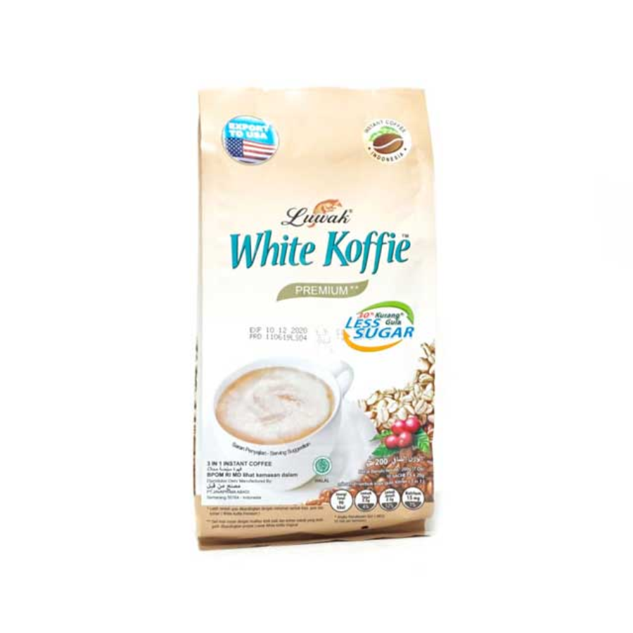 Luwak White Koffie Less Sugar 9x19gr 171gram