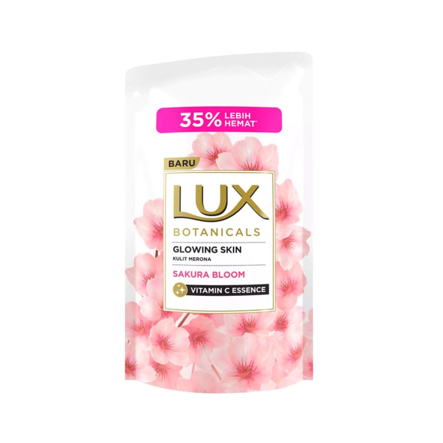 Lux Botanicals Liquid Soap Sakura Bloom Pouch/Sabun Mandi 825ml