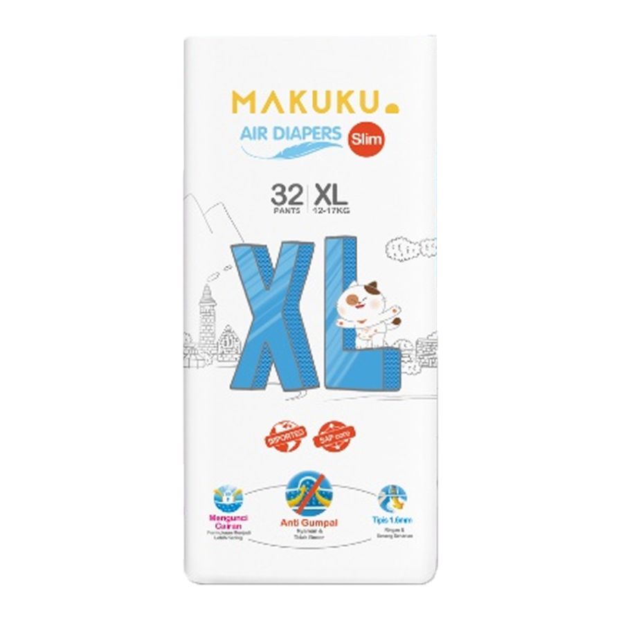 Makuku XL32 Diapers Slim Pants 1packs