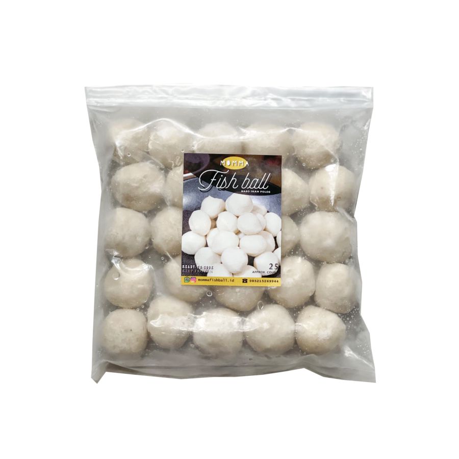 MOMMA Fishball Bakso Ikan Polos Siap Masak isi 25pcs 200gram