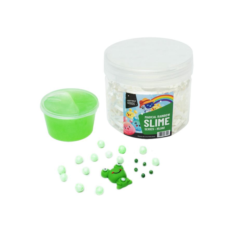 Magical Rainbow Slime Series - Hijau - Astro Goods 1pcs