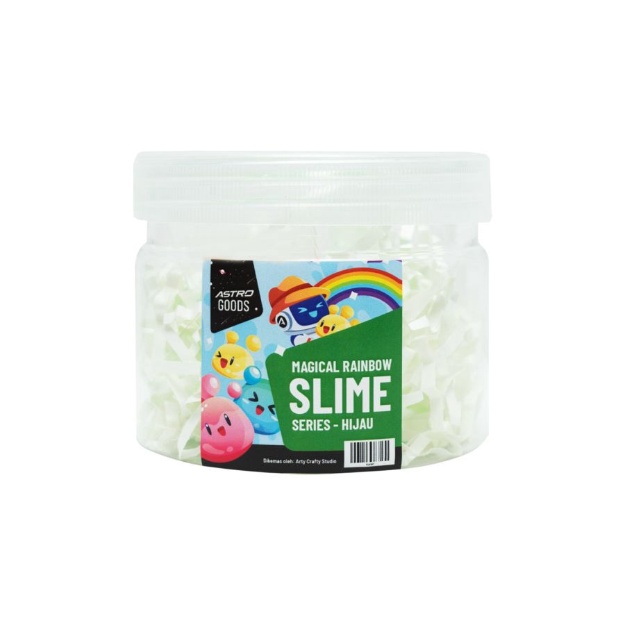 Magical Rainbow Slime Series - Hijau - Astro Goods 1pcs