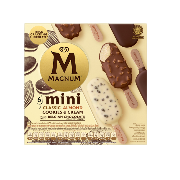 Magnum New Mini Mix Ice Cream 6x45ml - Es Krim Walls