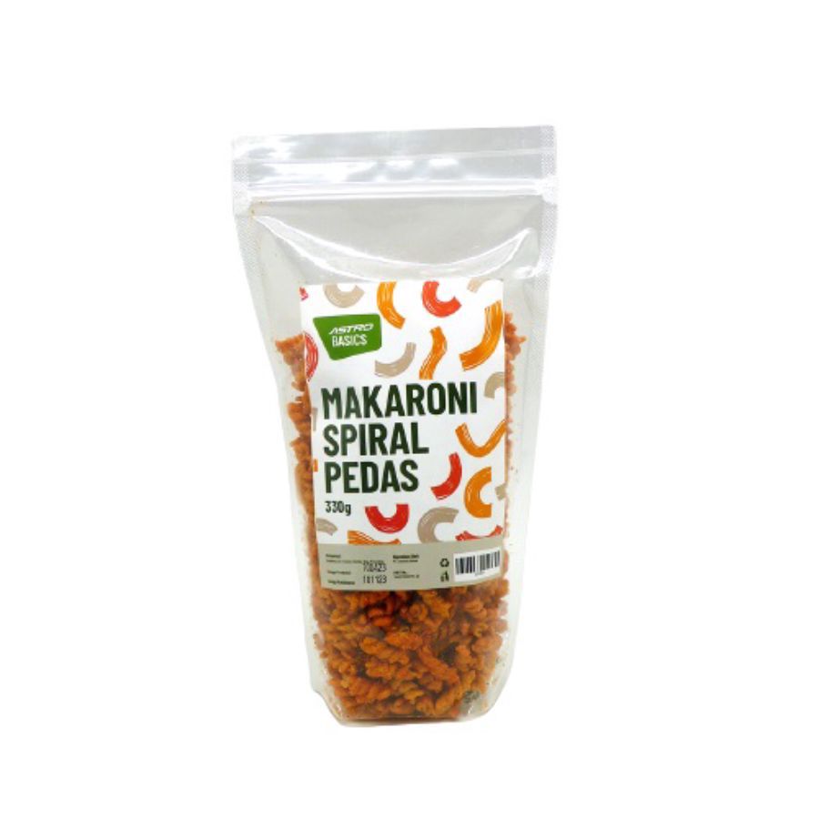 Makaroni Spiral Pedas - Astro Basics 330gram