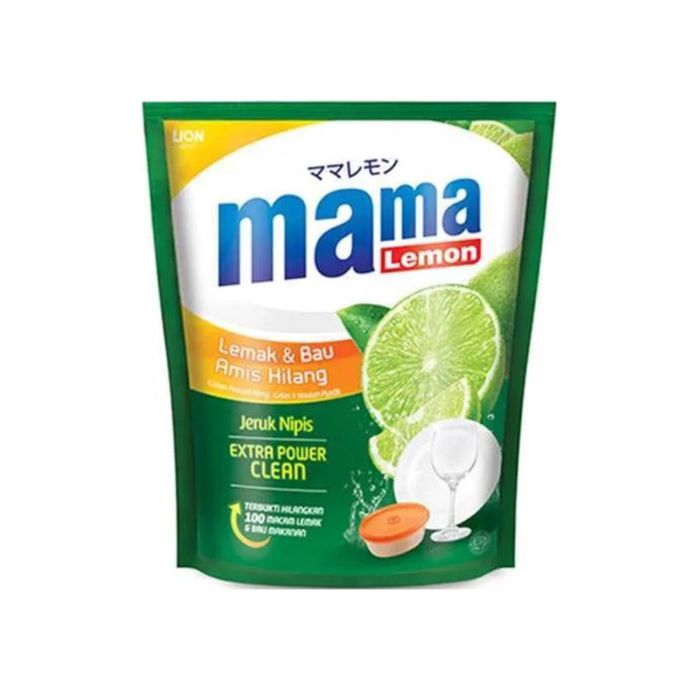 Mama Lemon Jeruk Nipis Extra Clean Pouch/Sabun Cuci Piring