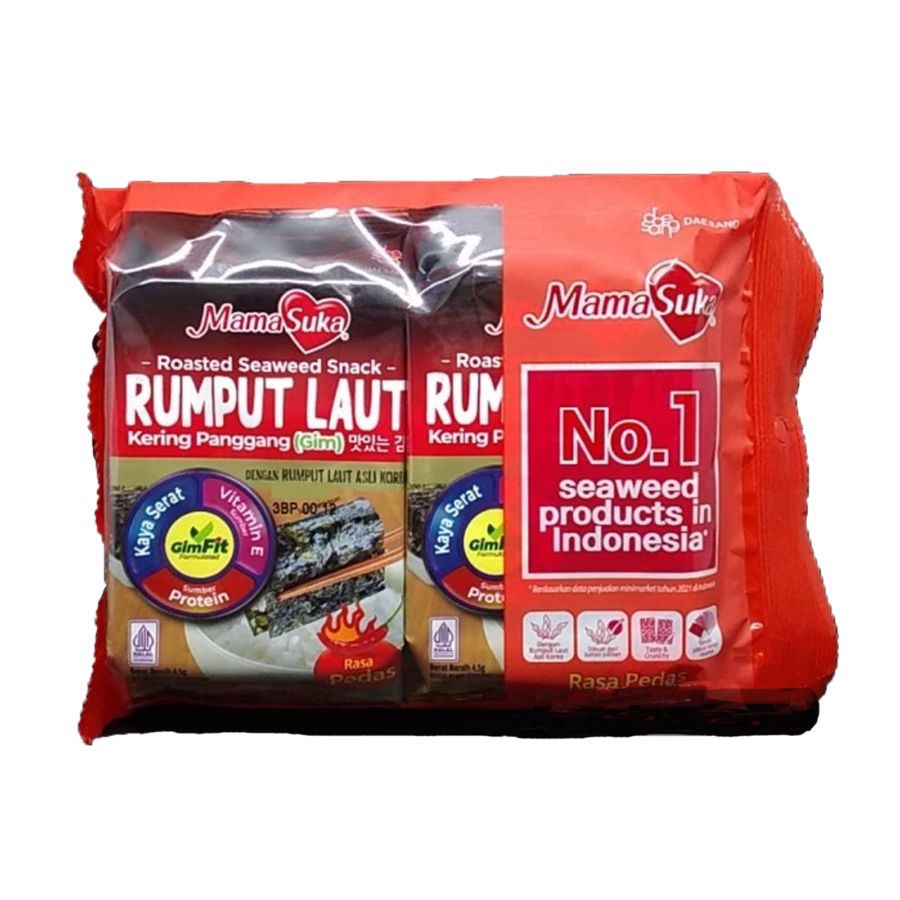 Mamasuka Rumput Laut Spicy 4.5gr x 2pcs 9gram