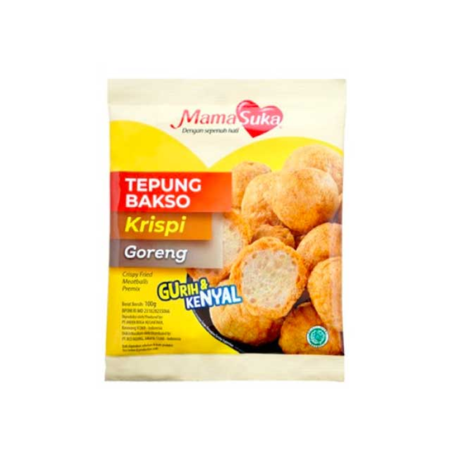 [INVALID] Mamasuka Tepung Bakso Krispi Goreng 100 gram 100gram