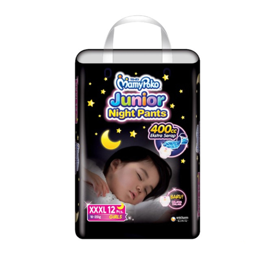 Mamypoko Junior Night Girls Pants Diapers XXXL12 1pack