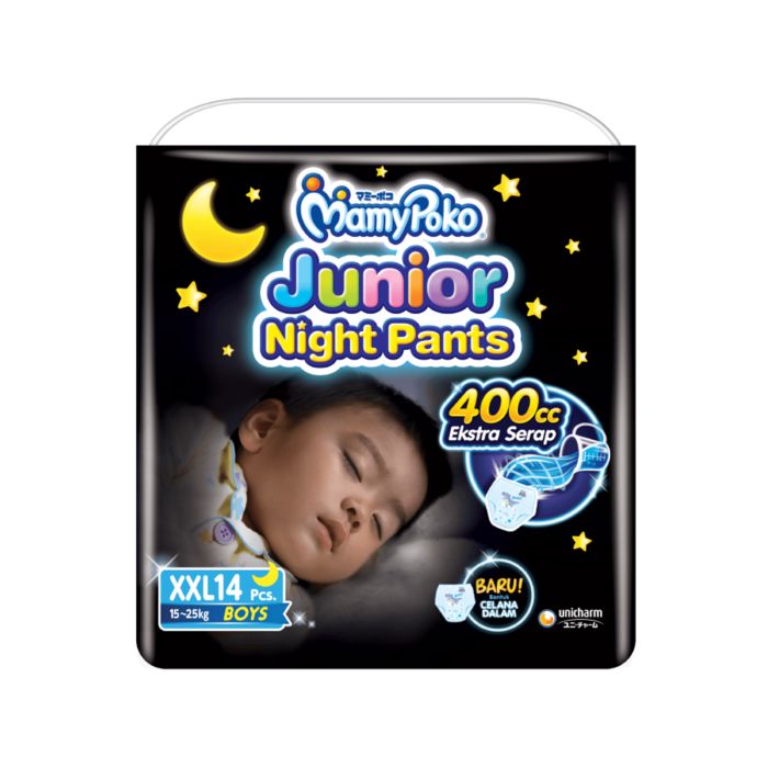 Mamypoko Boy Junior Night XXL14 Diapers Pants