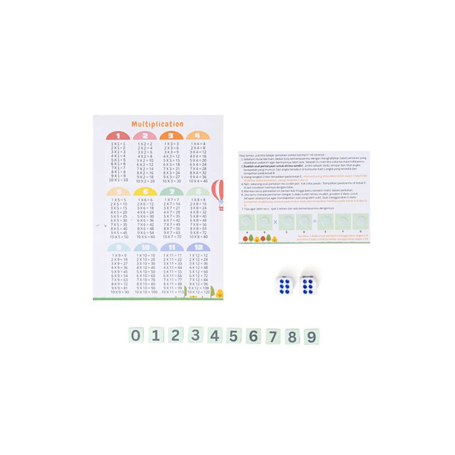 Math Activity Tabel Perkalian - Astro Goods 1pcs