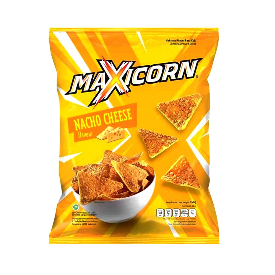 Maxicorn Tortilla Chips Nacho Cheese 140gram