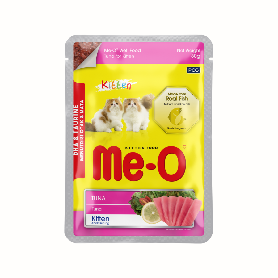 Me-O Pouch Kitten Food Tuna in Jelly 80gram