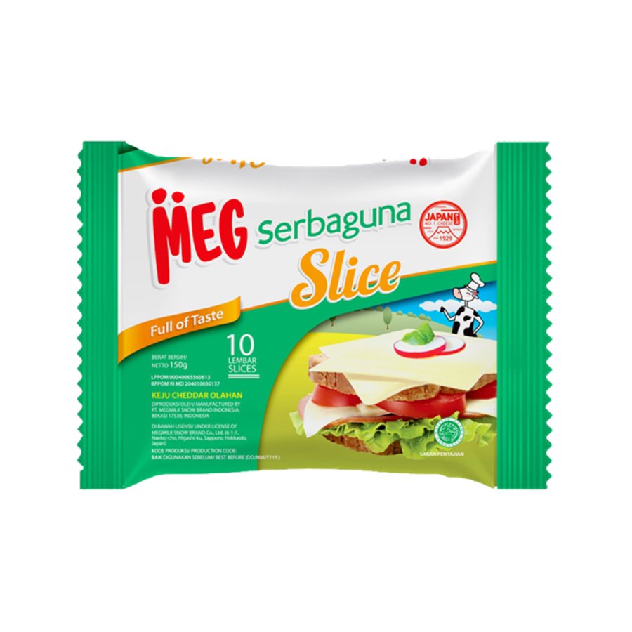 Meg Serbaguna Cheese Slice 10's 150gram