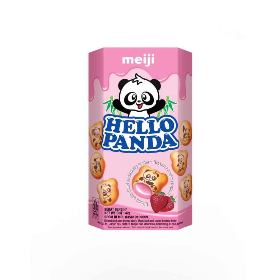 Hello Panda Strawberry Biscuit 42gram