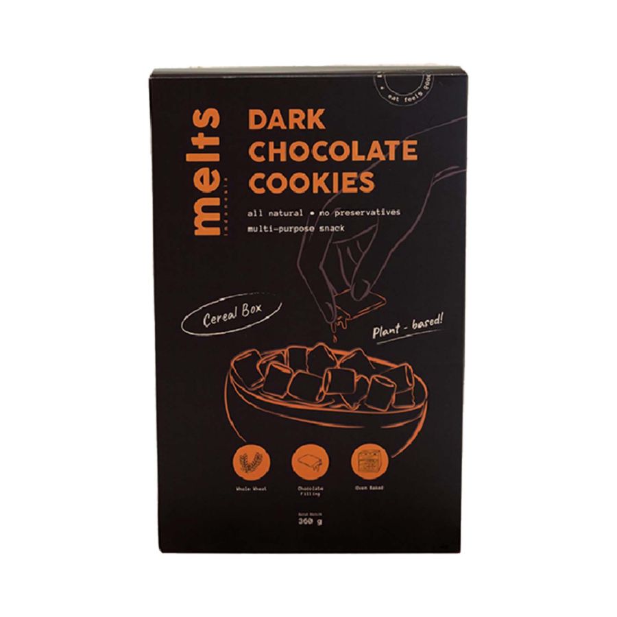 Melts Dark Chocolate Cookies Cereal Box 100gram