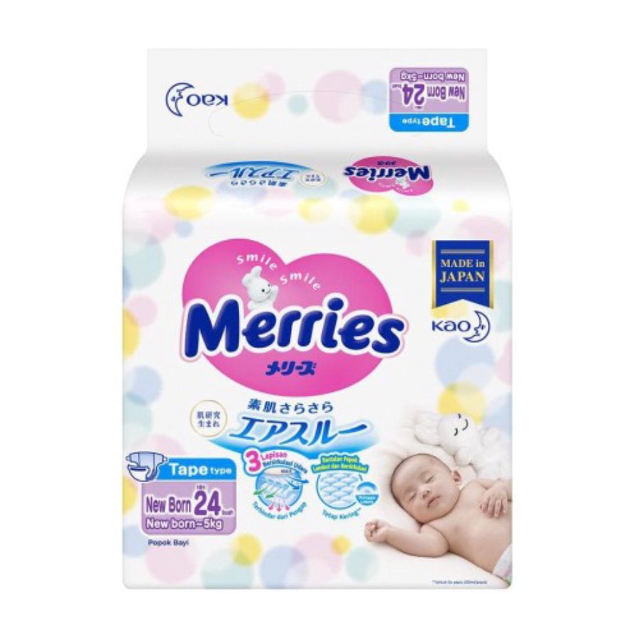 Merries Tape Diapers NB24 1pack