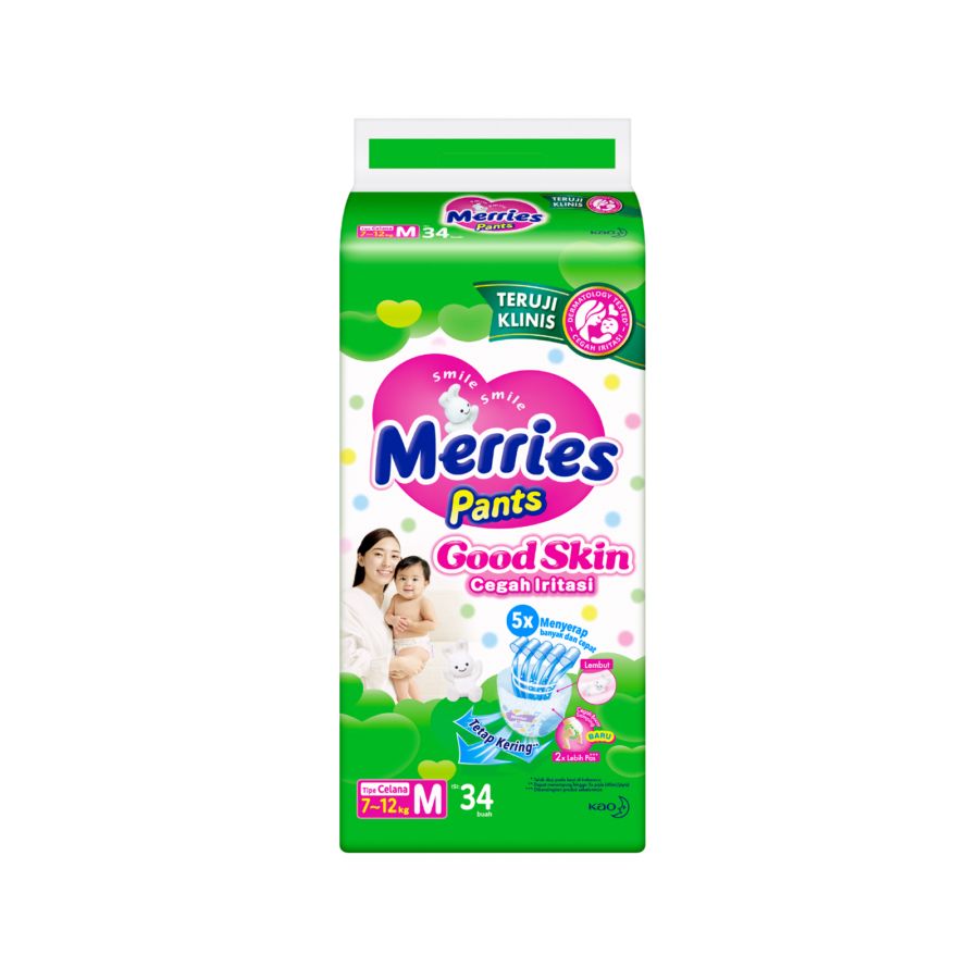 Merries Good Skin M34 Diapers Pants 1packs