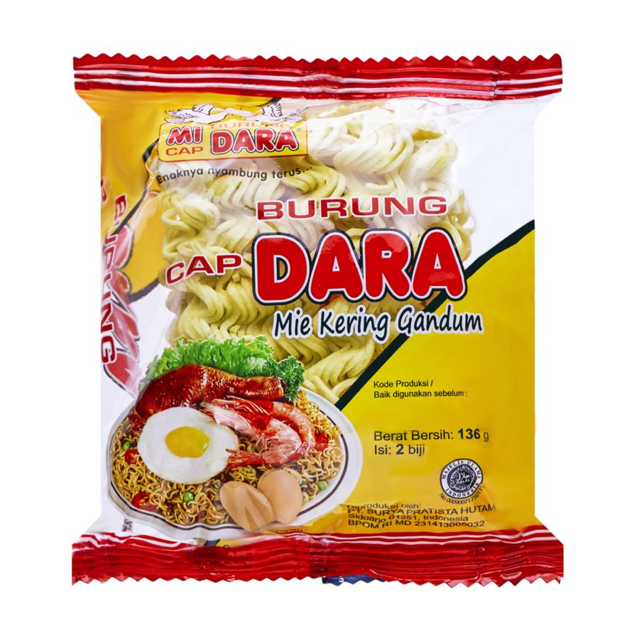 Mie Burung Dara Mie Kering 136gram