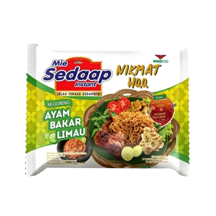 Mie Sedaap Goreng Ayam Bakar Limau Mie Instan