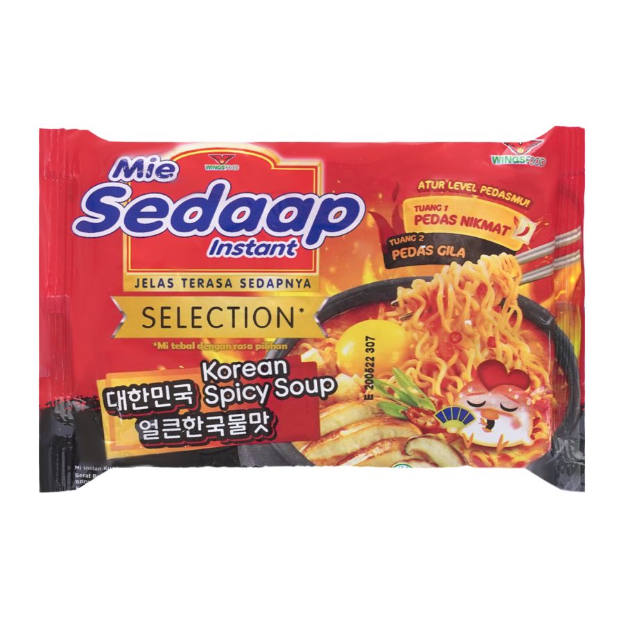 Mie Sedaap Korean Spicy Soup/Mie Instan 77gram