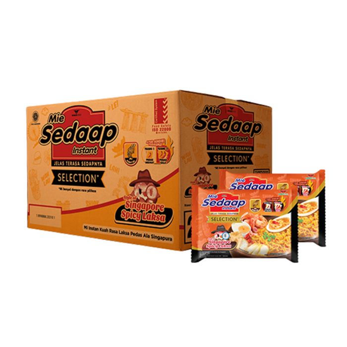 Mie Sedaap Singapore Spicy Laksa Dus/Mie Instan