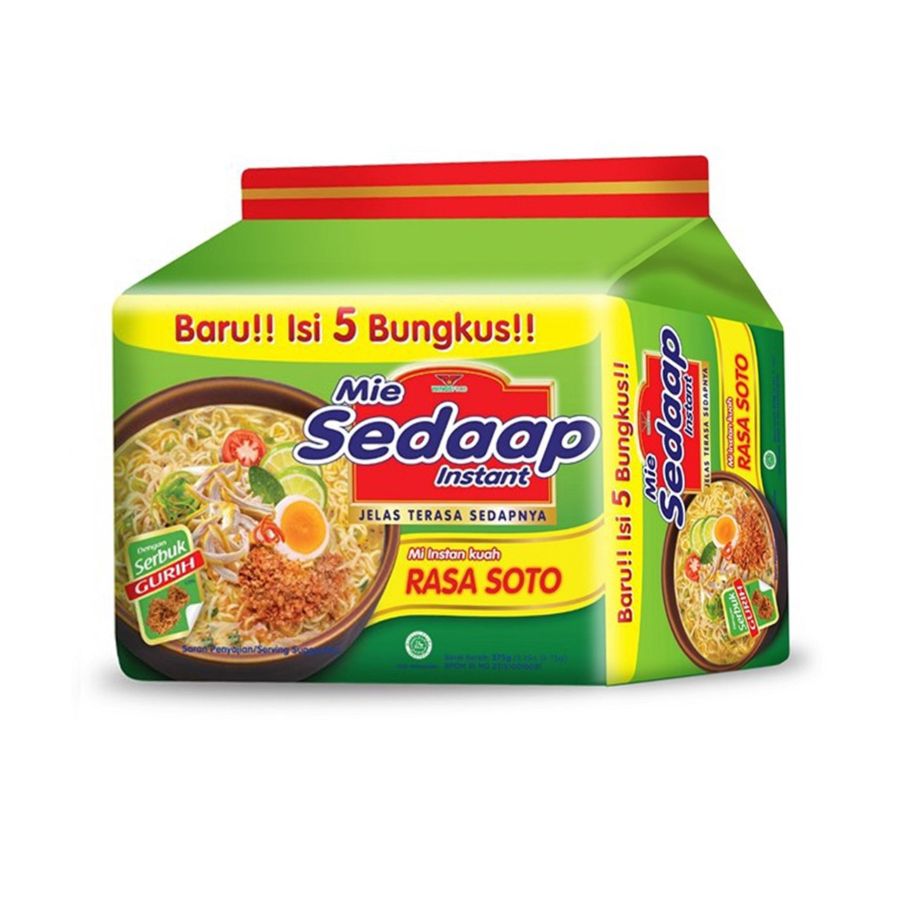 Mie Sedaap Soto 75gr Isi 5/Mie instan 375gram