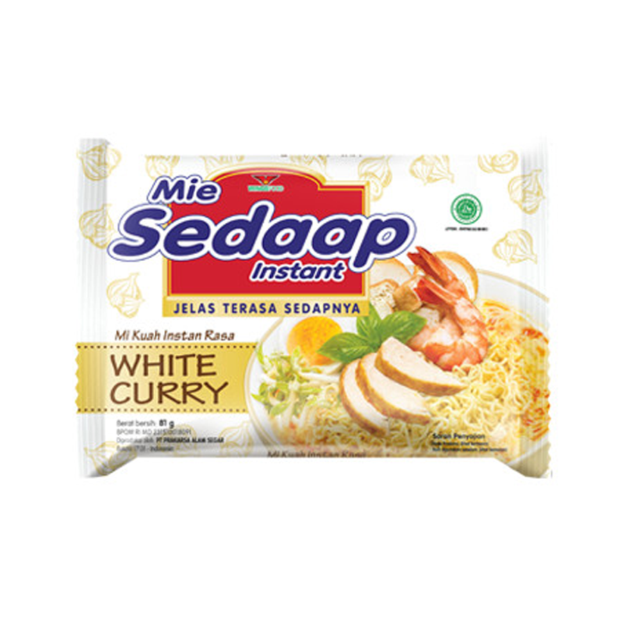 Mie Sedaap White Curry Plastik/Mie Instan 81gram