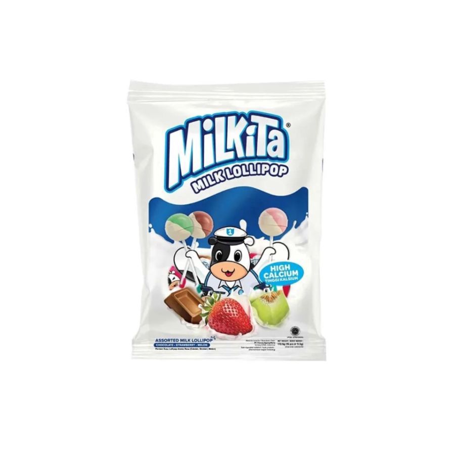 Milkita Lollipop Assorted Bag Premium 155gram