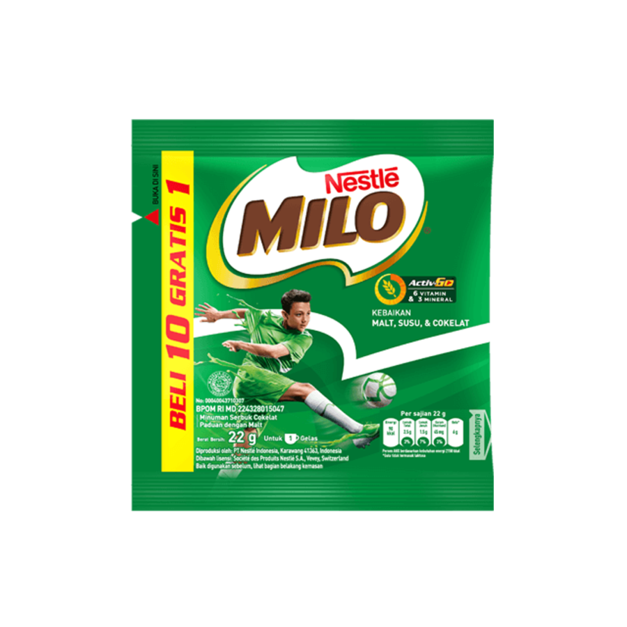 Milo Activ-Go Sachet Susu Bubuk 10 x 22gr