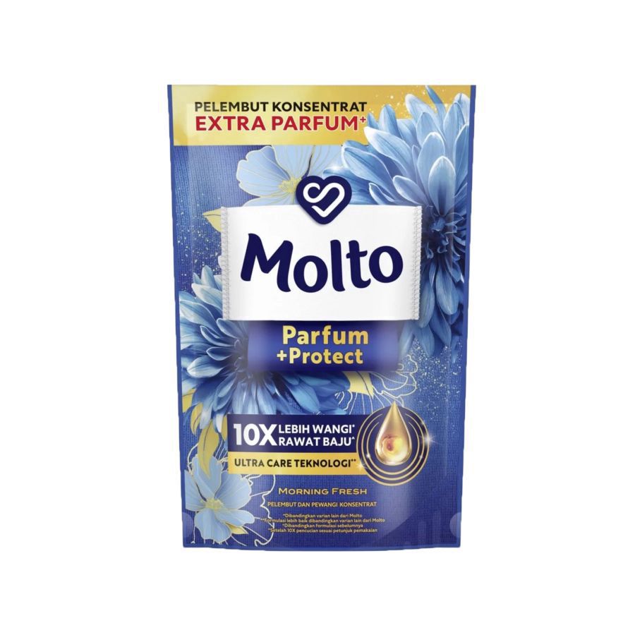 Molto All in 1 Biru Pouch/Pewangi Pelembut Pakaian  650ml