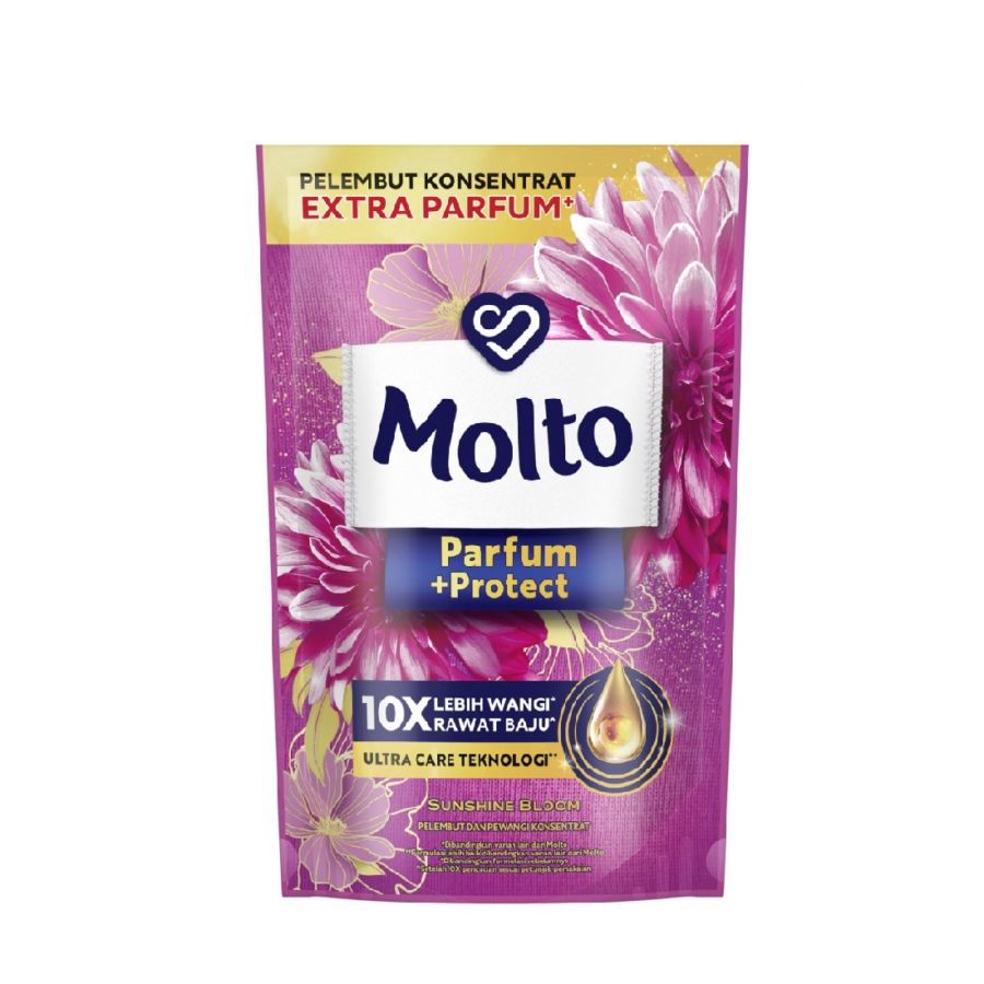 Molto All in 1 Pink Pouch 650ml/Pewangi Pelembut Pakaian 650ml