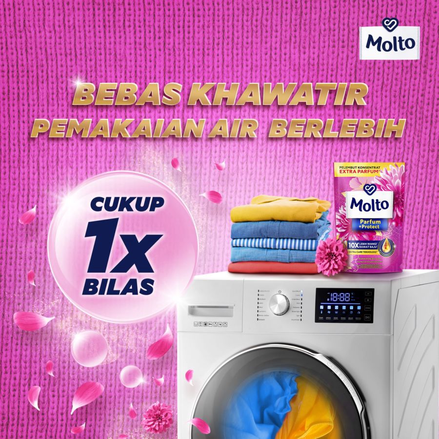 Molto Parfum + Protect Sunshine Bloom Pelembut Pakaian 550ml