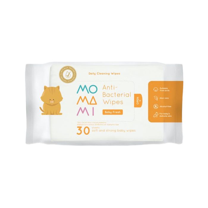 Momami Antibacterial Wipes Baby Fresh
