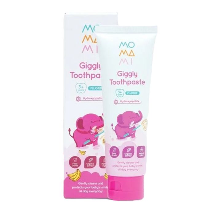 Momami Grape Giggly Toothpaste Kebersihan Bayi