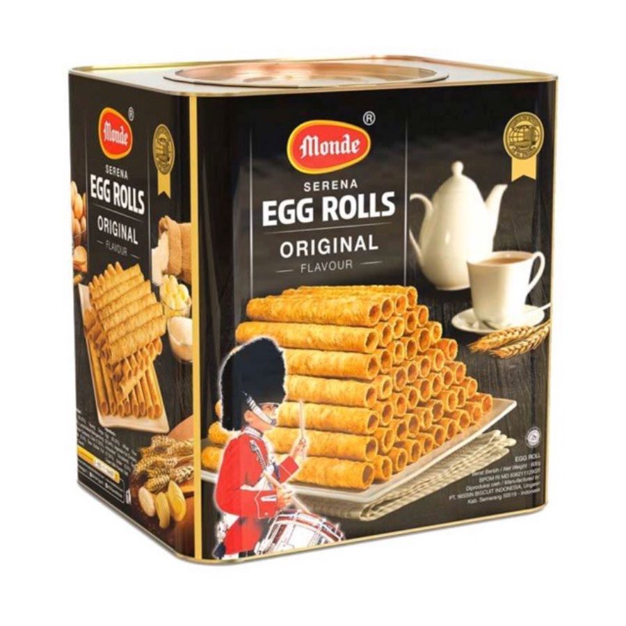 Monde Egg Roll Original Biskuit Kaleng 600gram