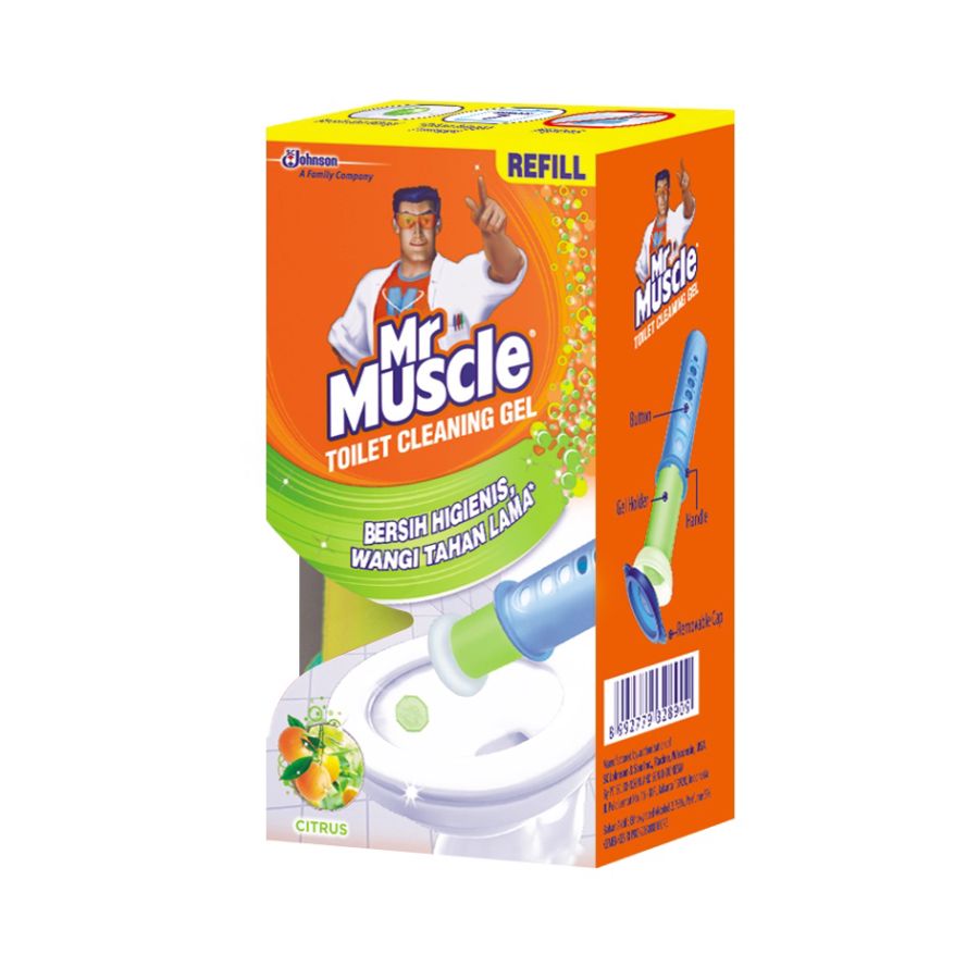 Mr Muscle Toilet Cleaning Gel Refill Citrus 36ml/Pembersih Lantai 36ml