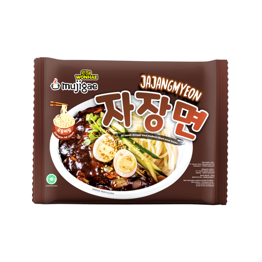 Mujigae Jajangmyeon Mie Saus Kedelai Hitam Khas Korea 265gram