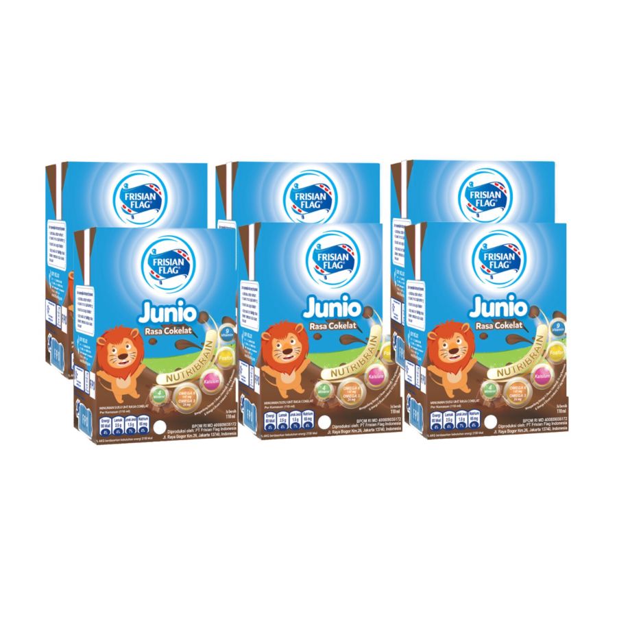 [Multipack] Frisian Flag Junio Chocolate Susu UHT 110ml x 6pcs/Susu UHT 700ml