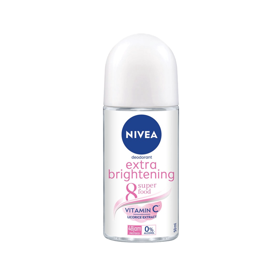 NIVEA Deodorant Extra Whitening Roll On 50ml 50ml