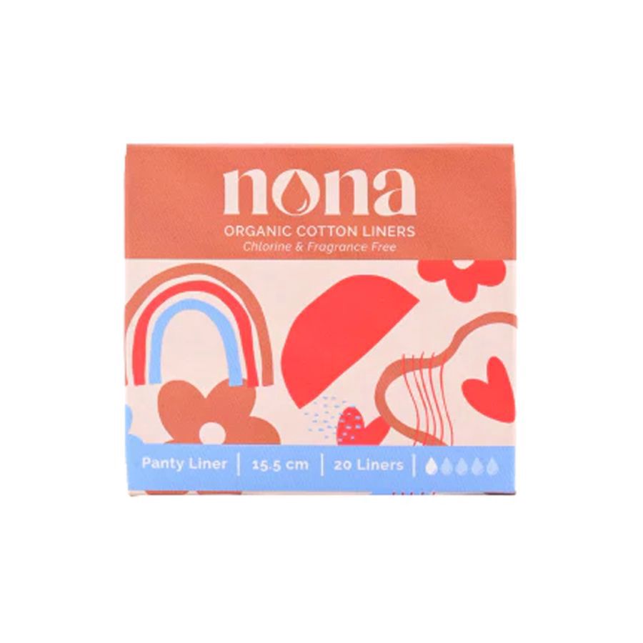 NONA Organic Cotton Pantyliner 15cm (20pcs)/Pembalut Wanita 1packs