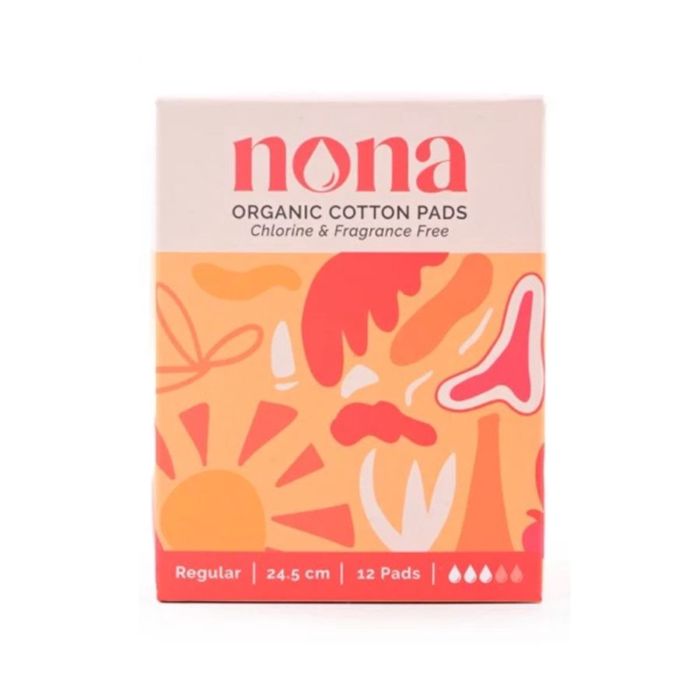 NONA Organic Cotton Regular Pads 24cm (12pcs)/Pembalut Wanita