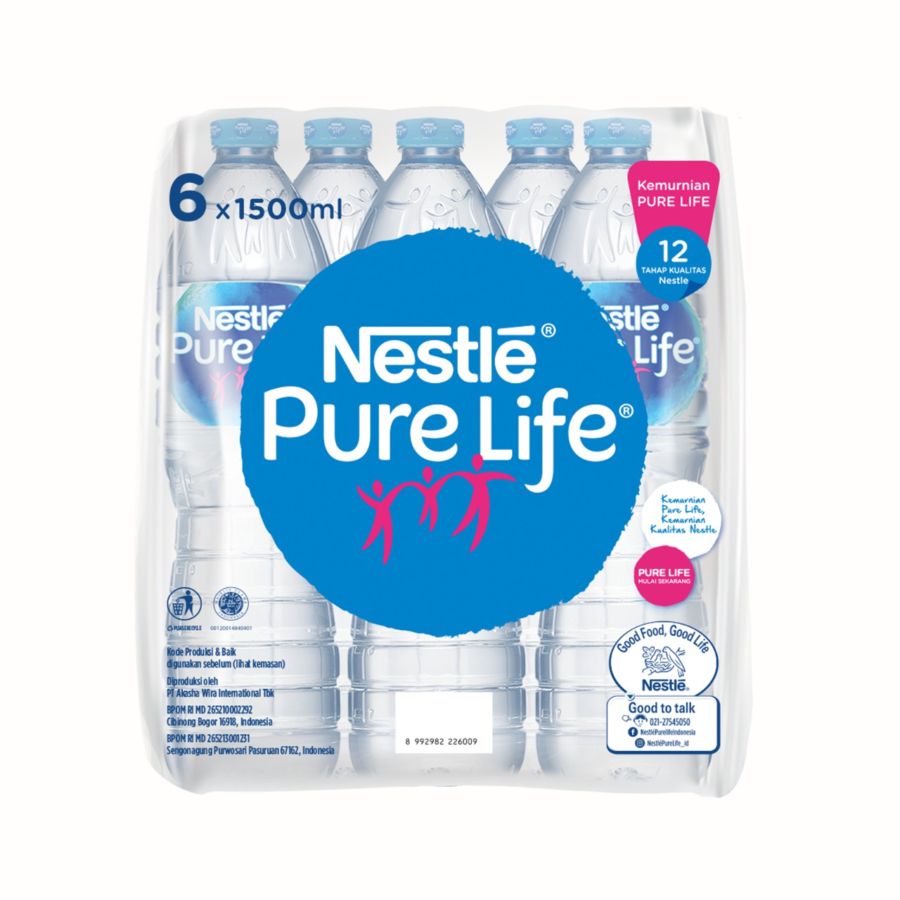 Nestle Pure Life Air Mineral Multipack 6 x 1500ml / Mineral Water 6bottle