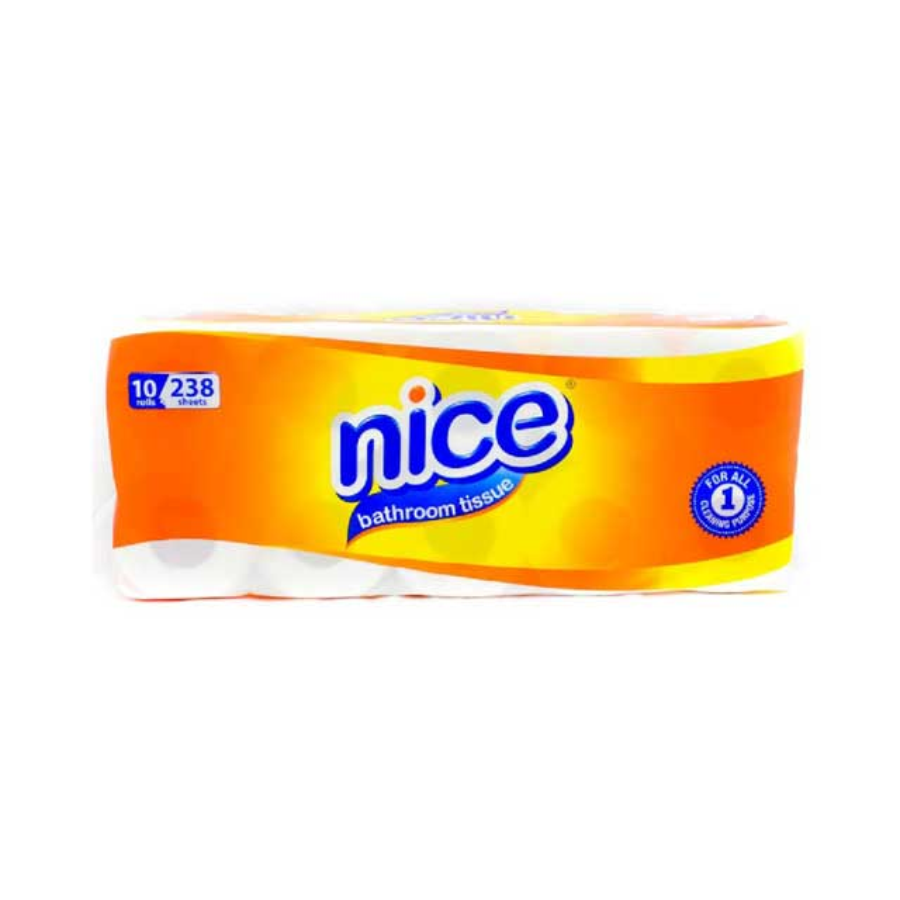 Nice Bathroom Tissue White 238 Sheets/Tisu Kamar Mandi 10rolls