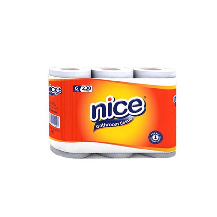 Nice Toilet Core Non Emboss 238 Sheets/Tisu Kamar Mandi 6rolls